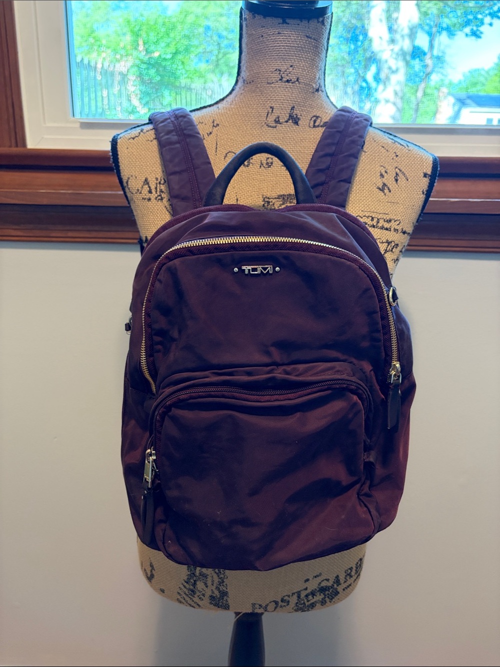 Tumi Mini Backpack Eggplant Purple FLAW